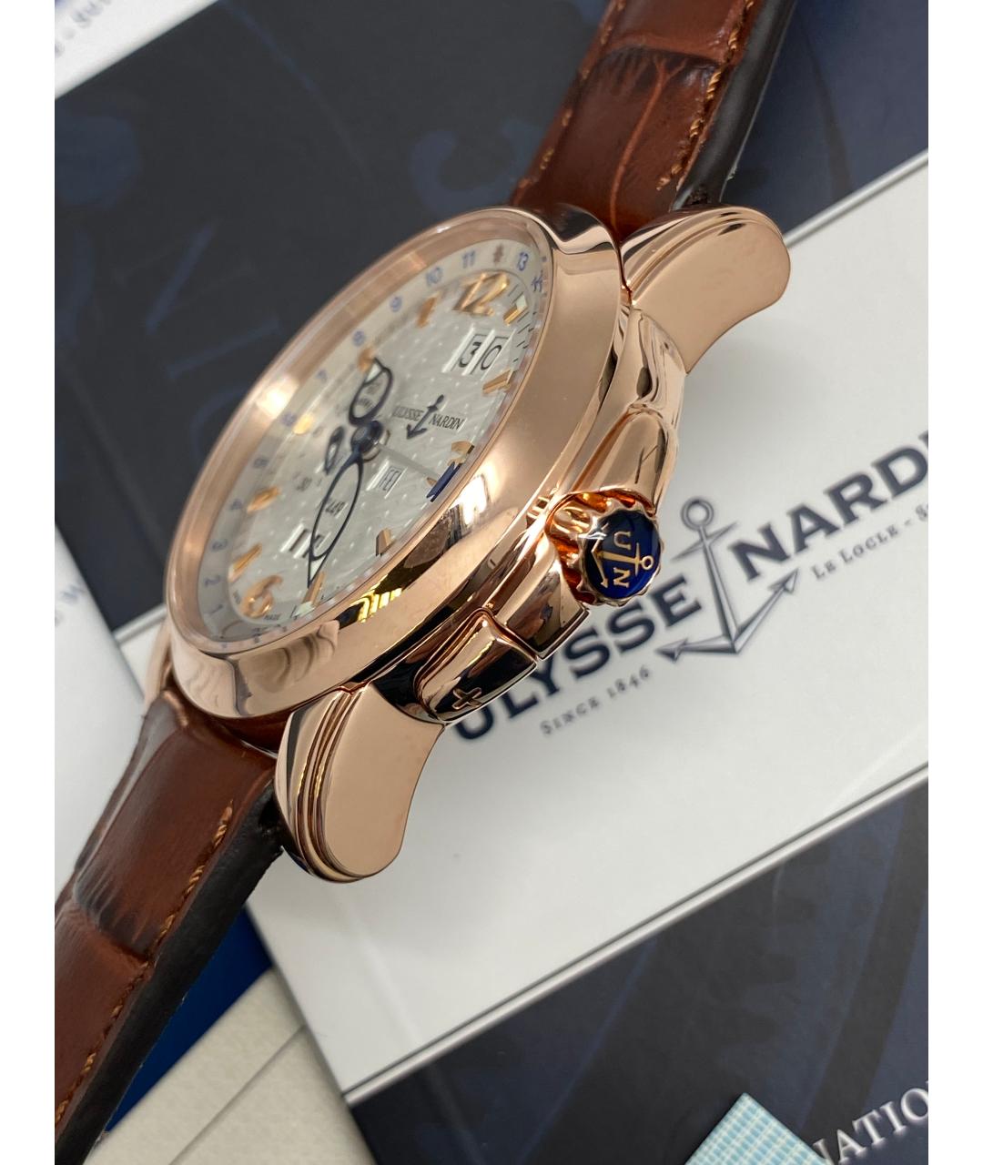 Ulysse Nardin Золотые часы из розового золота, фото 4
