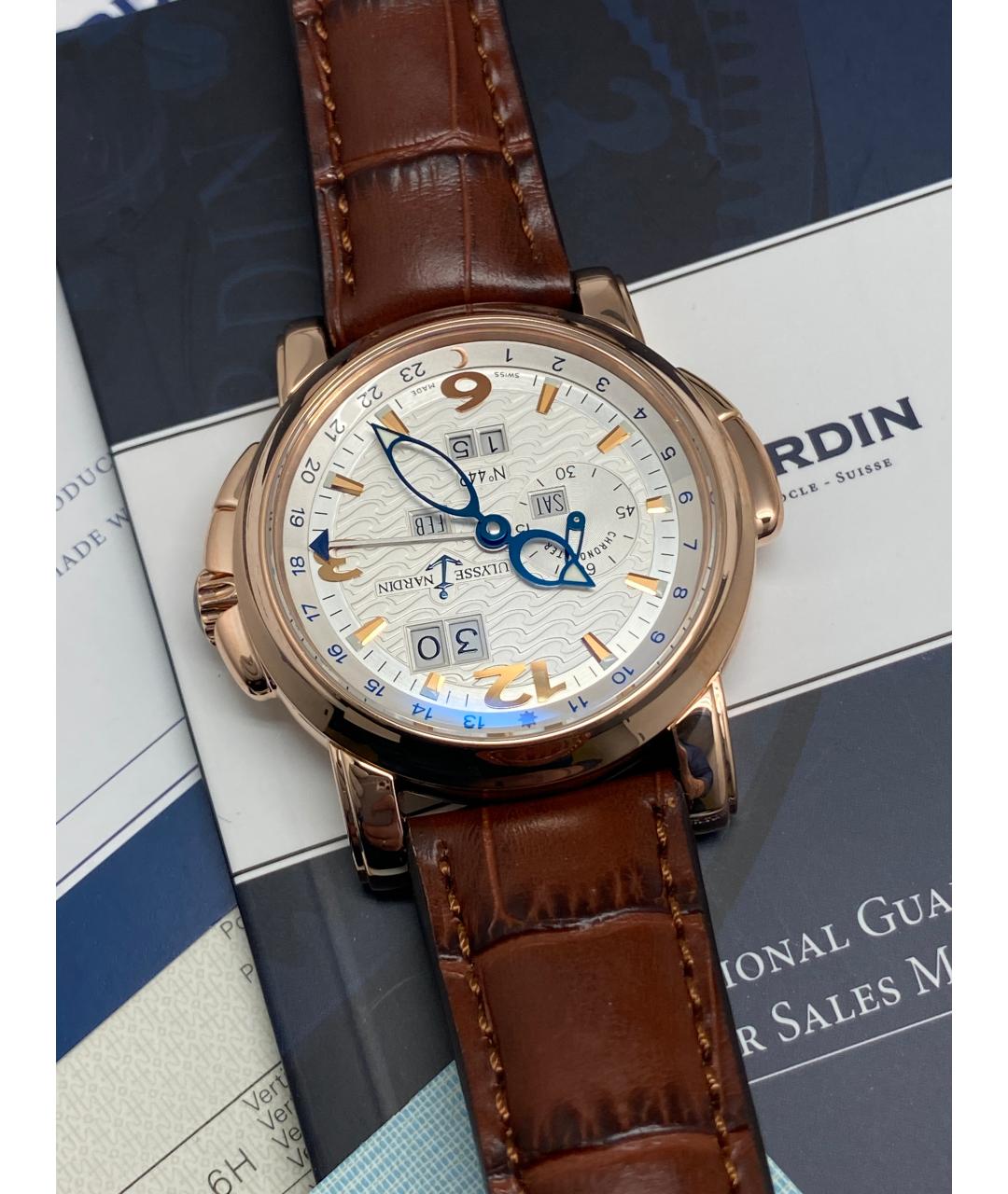 Ulysse Nardin Золотые часы из розового золота, фото 3