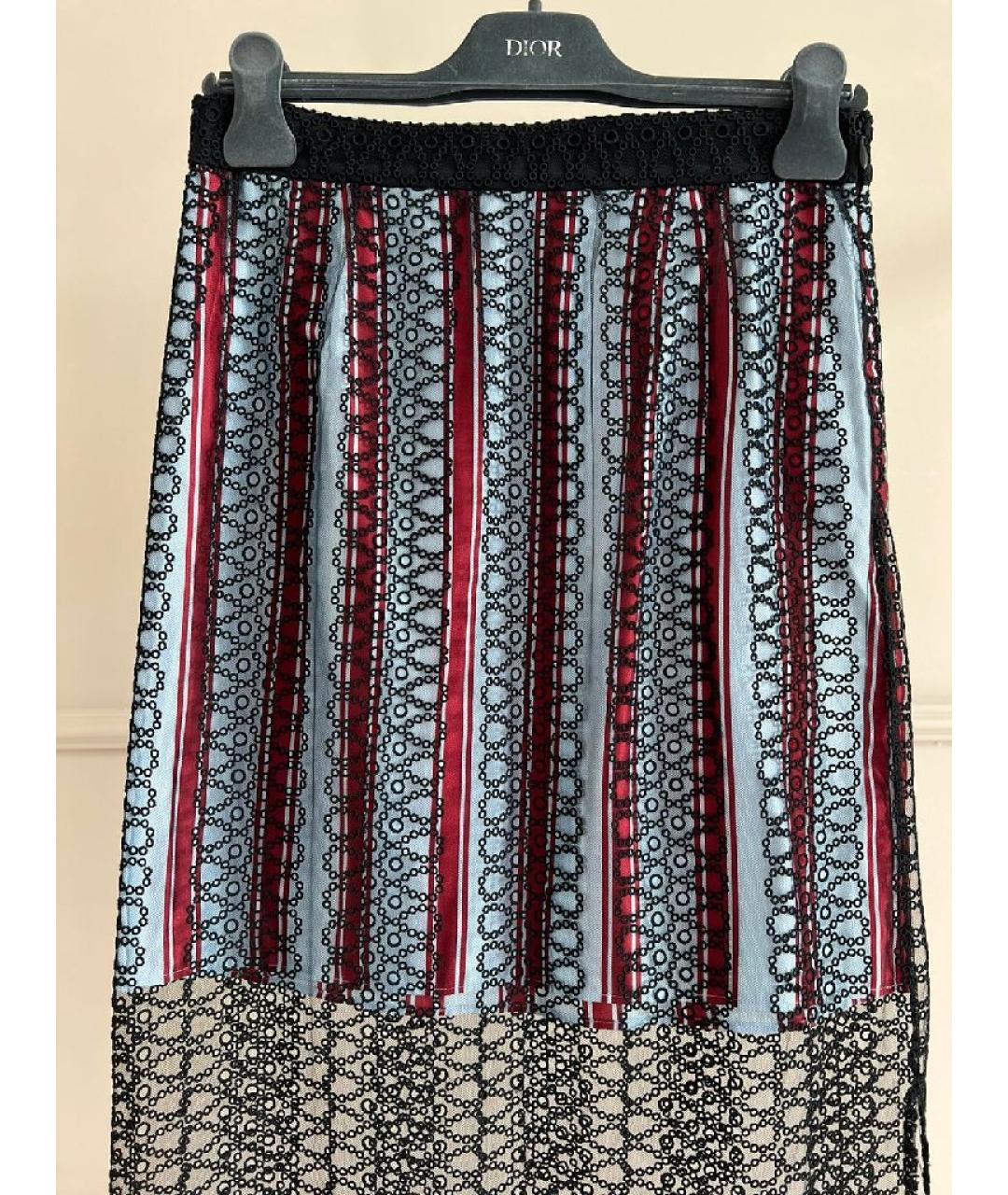 BURBERRY Черная хлопковая юбка макси, фото 3