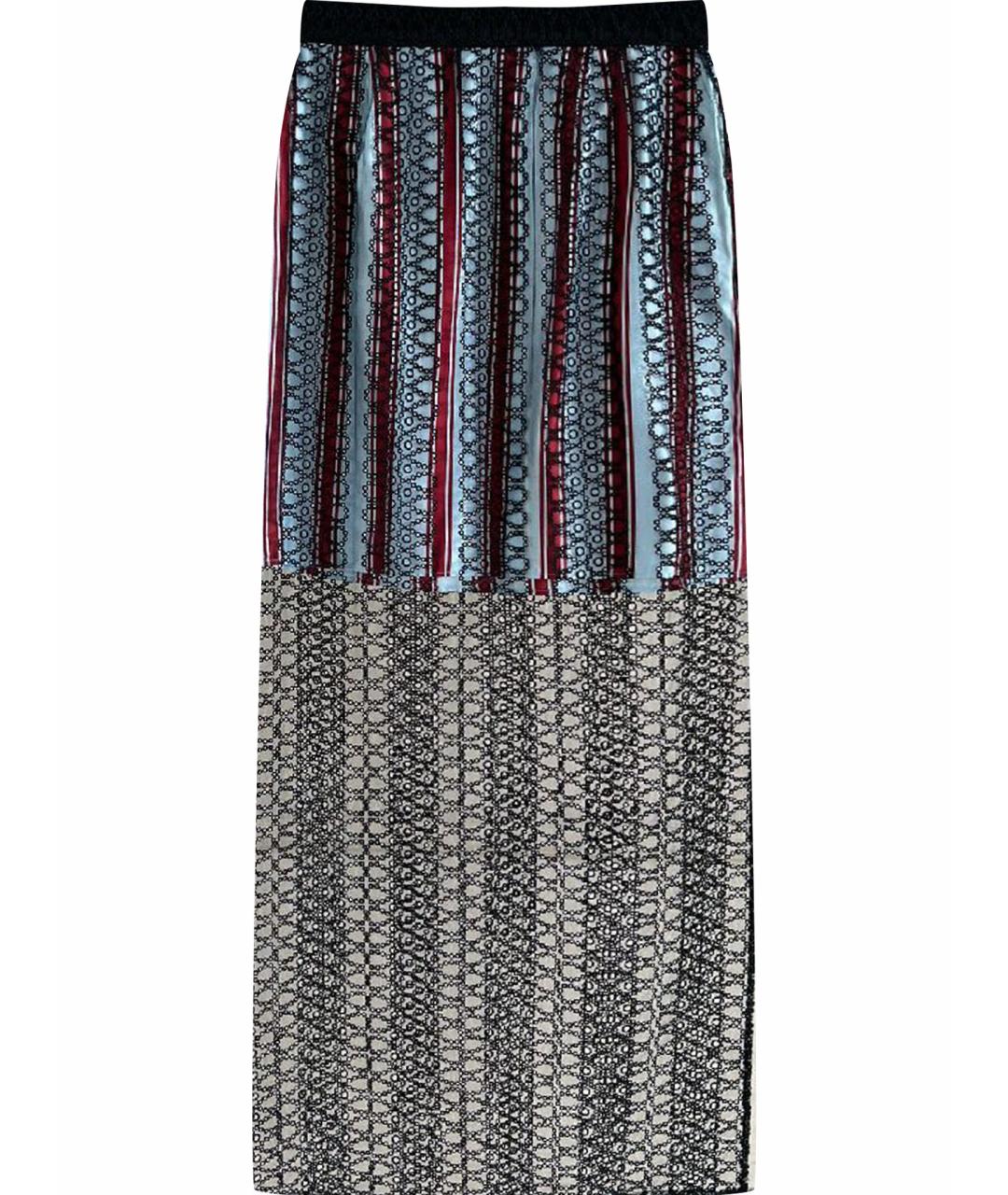 BURBERRY Черная хлопковая юбка макси, фото 1