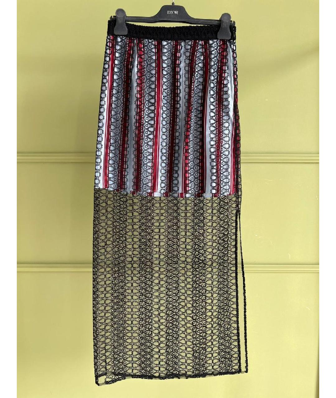 BURBERRY Черная хлопковая юбка макси, фото 2