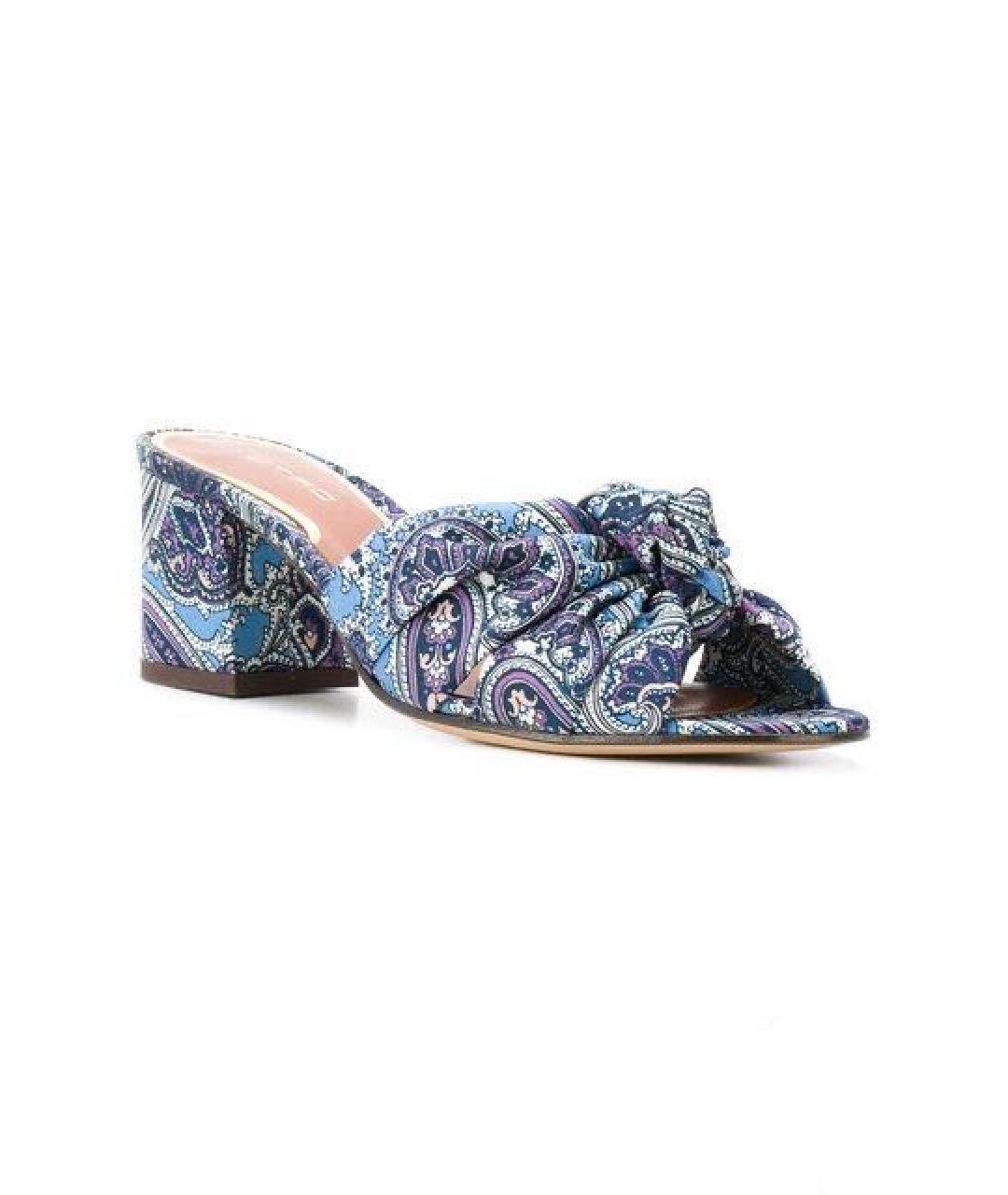 ETRO Голубые текстильные мюли, фото 2