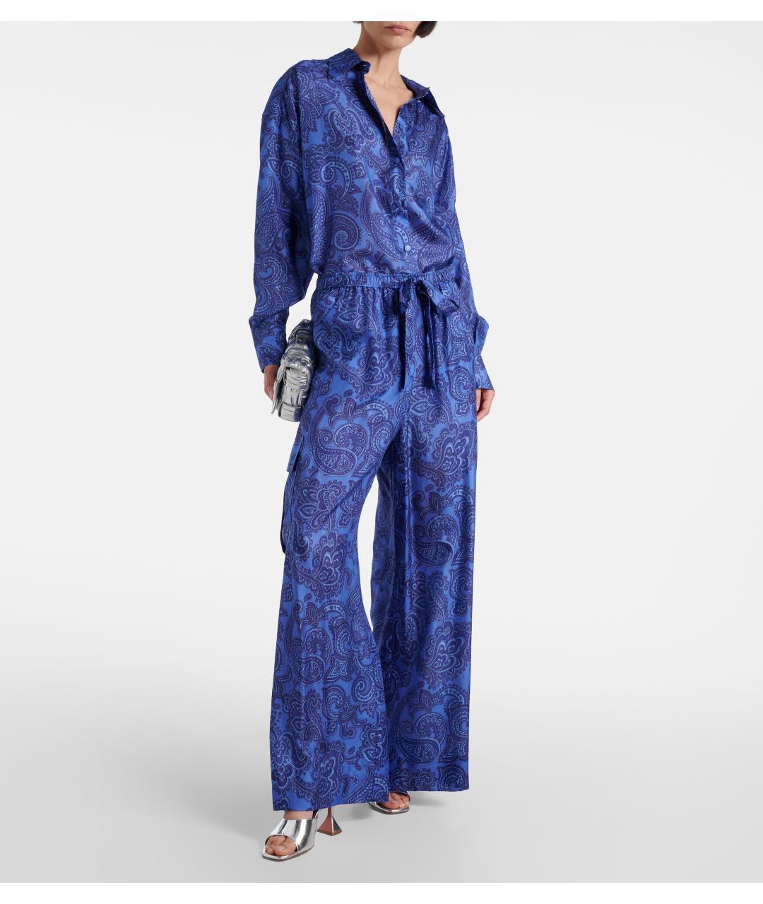 ZIMMERMANN Синие брюки широкие, фото 5