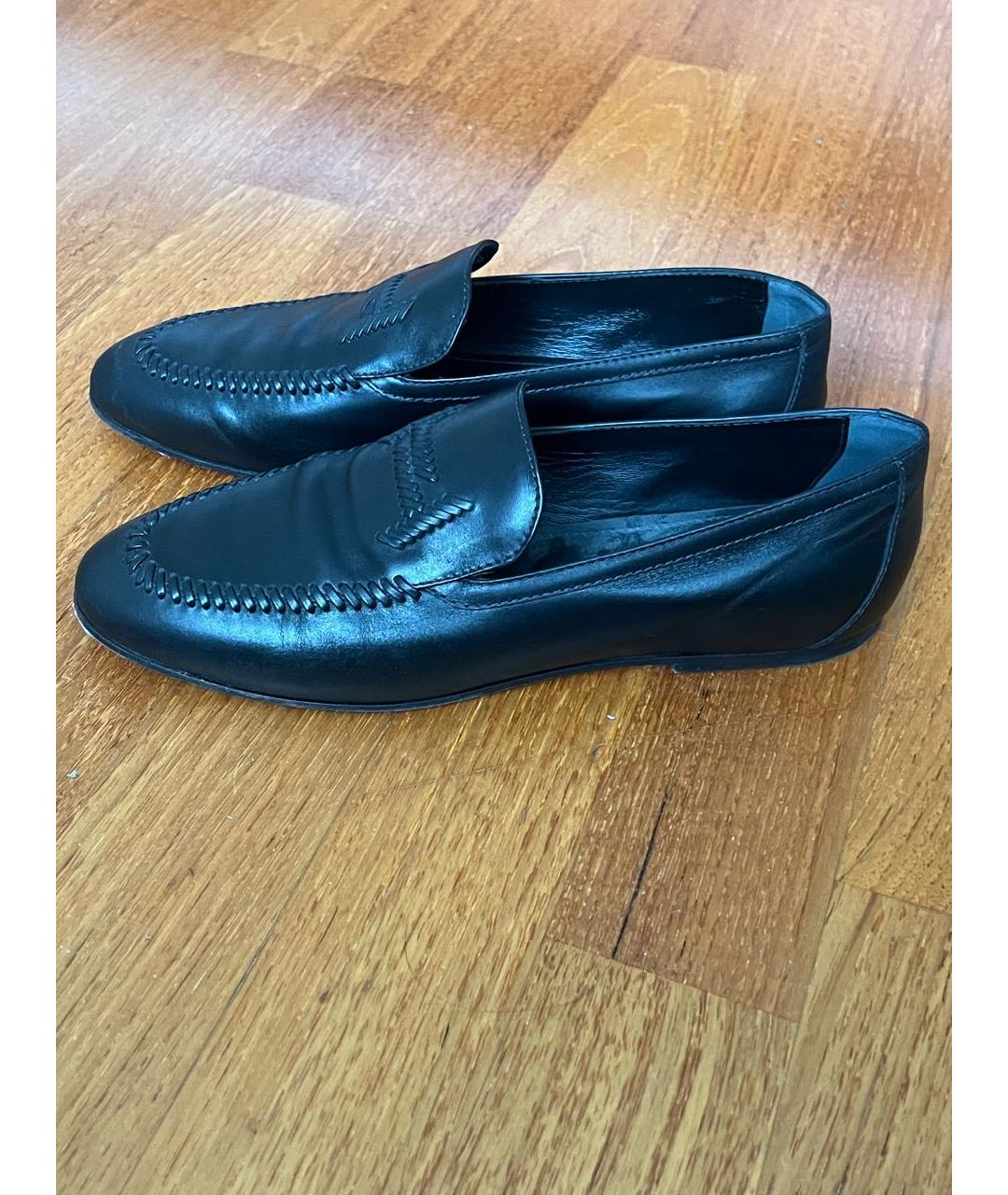TOD'S Черные кожаные лоферы, фото 4