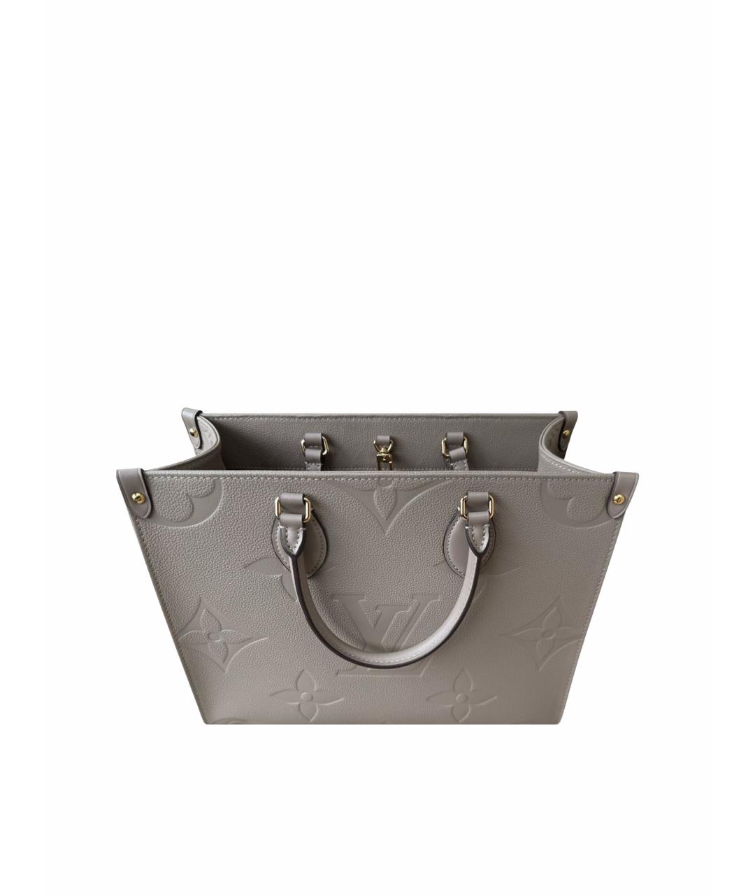 LOUIS VUITTON Бежевая кожаная сумка тоут, фото 1