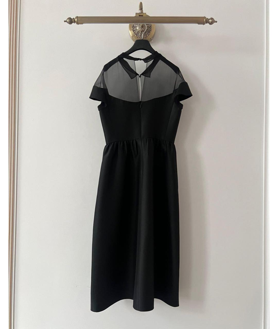 CHRISTIAN DIOR Черное шерстяное платье, фото 2