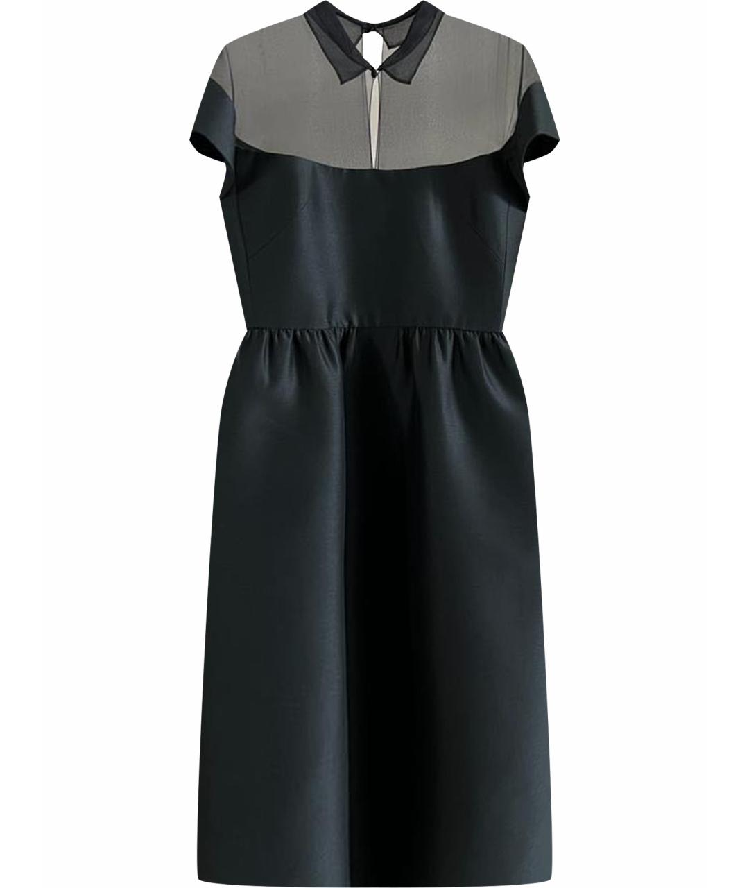 CHRISTIAN DIOR Черное шерстяное платье, фото 1