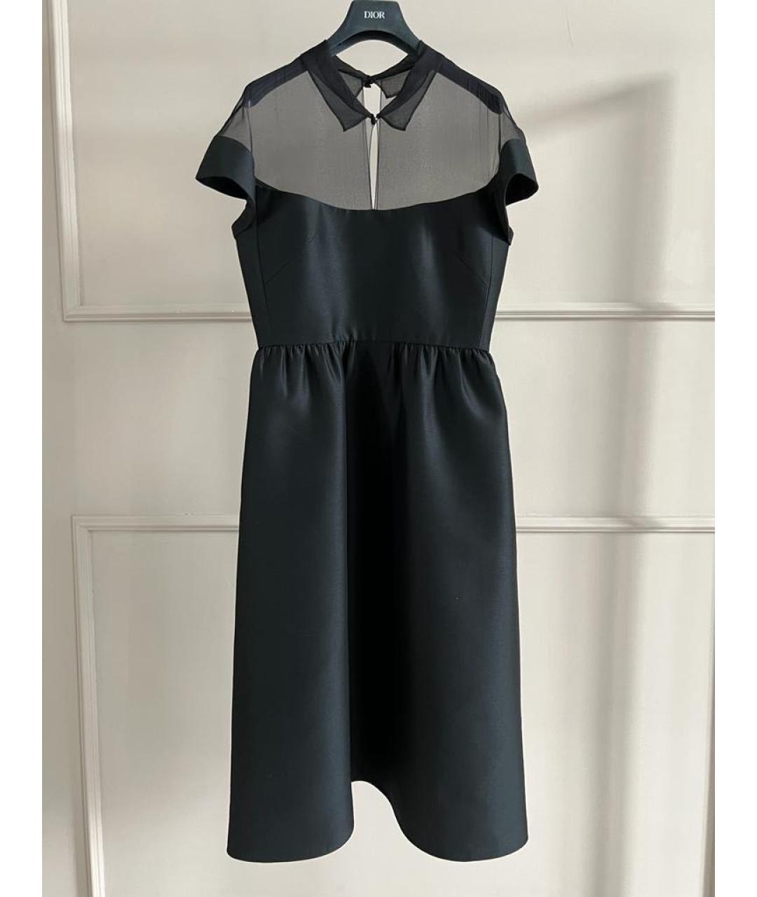 CHRISTIAN DIOR Черное шерстяное платье, фото 9