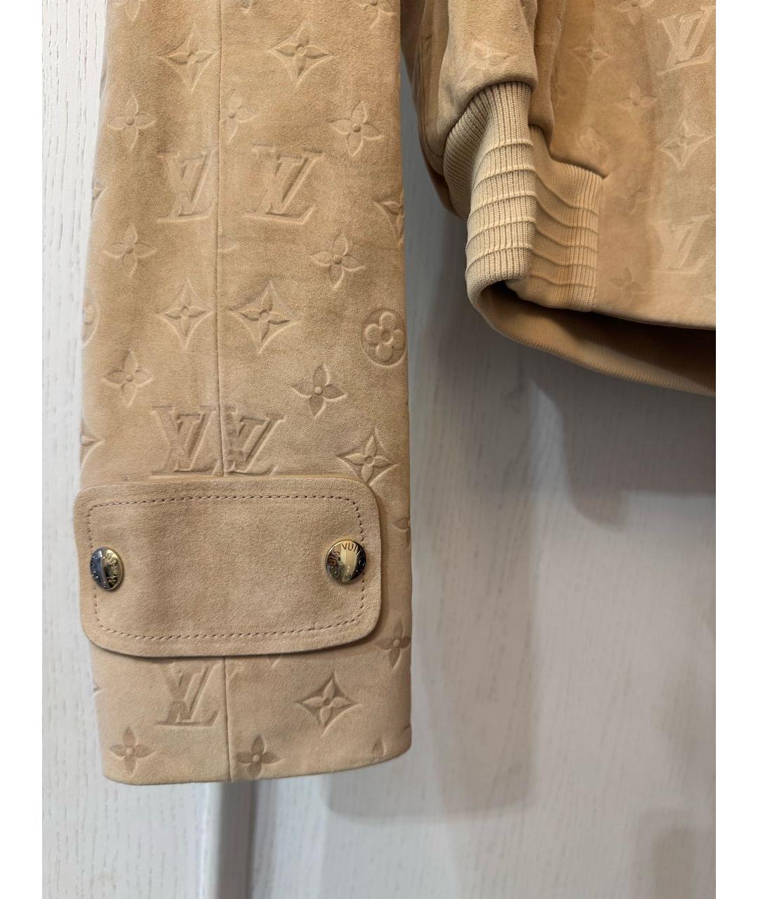 LOUIS VUITTON Бежевая замшевая куртка, фото 5