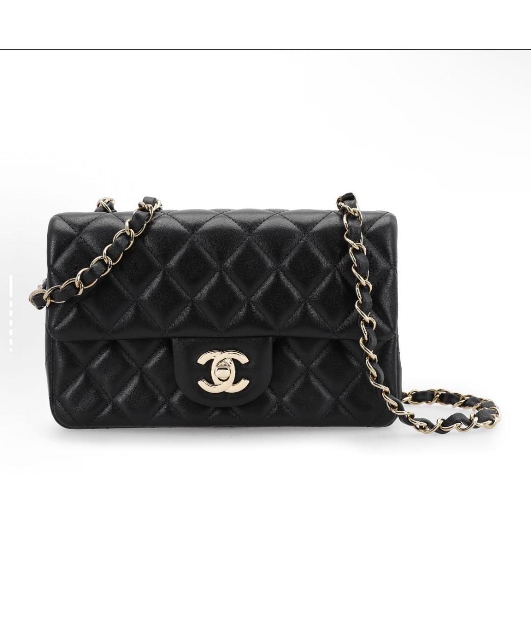 CHANEL Черная кожаная сумка с короткими ручками, фото 5