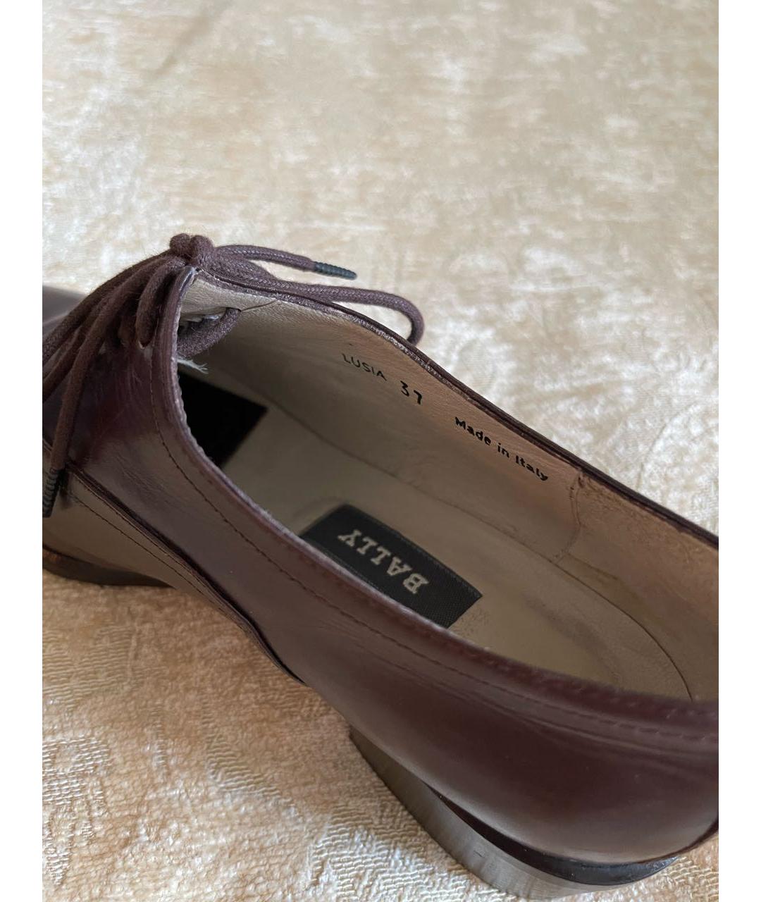 BALLY Коричневые кожаные брогги и оксфорды, фото 6