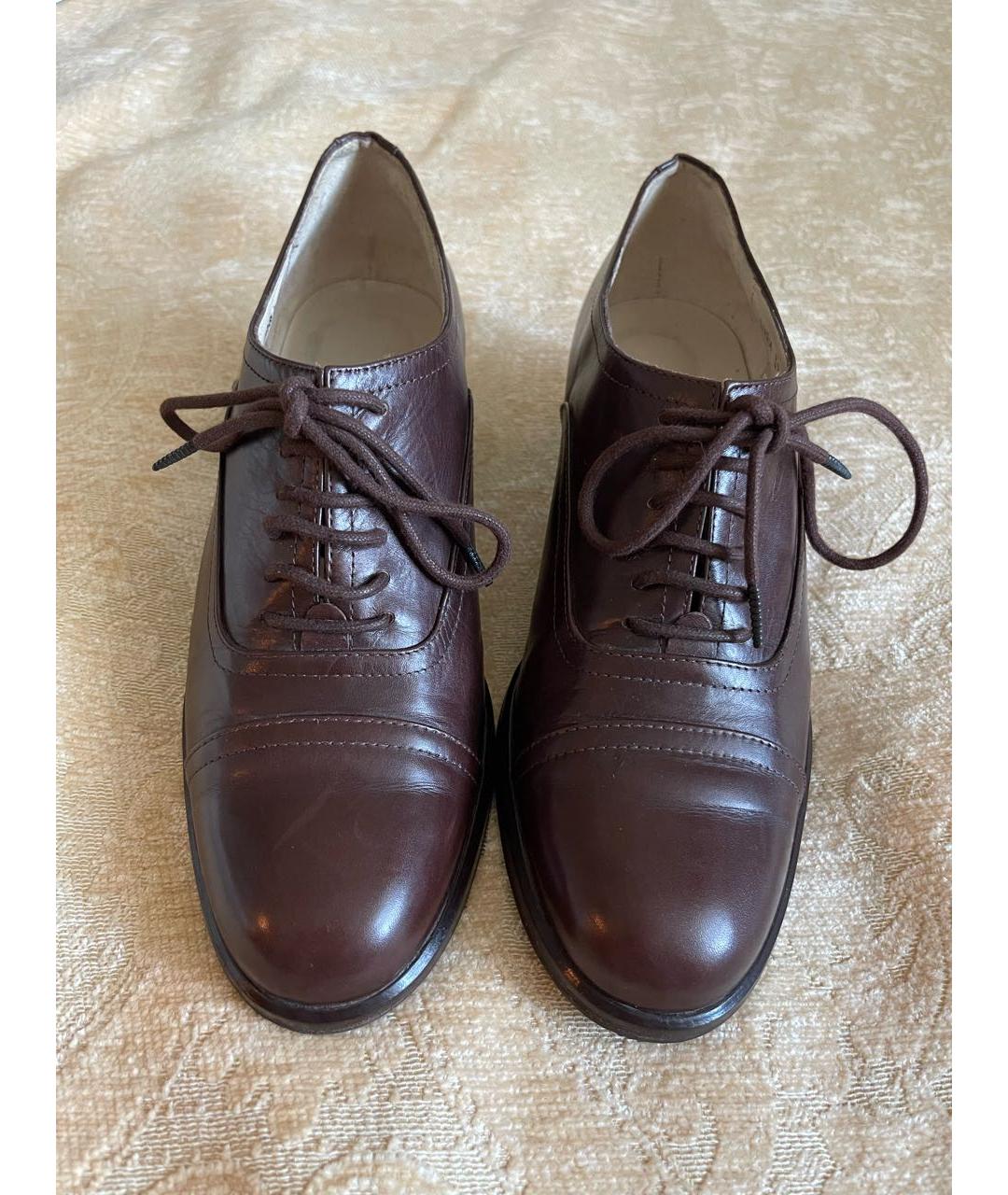 BALLY Коричневые кожаные брогги и оксфорды, фото 2