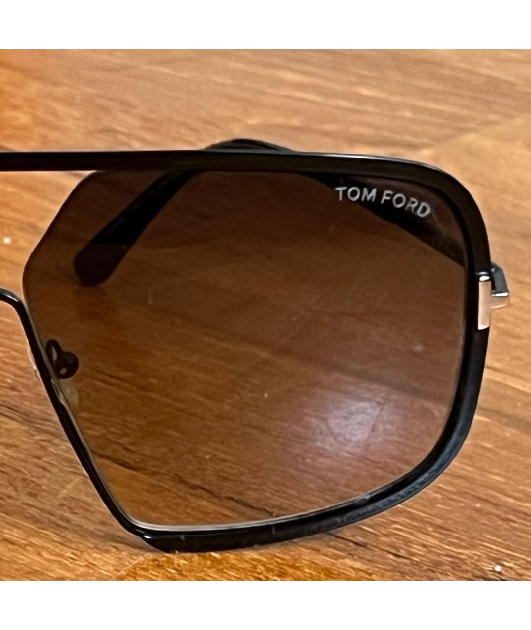 TOM FORD Черные пластиковые солнцезащитные очки, фото 5