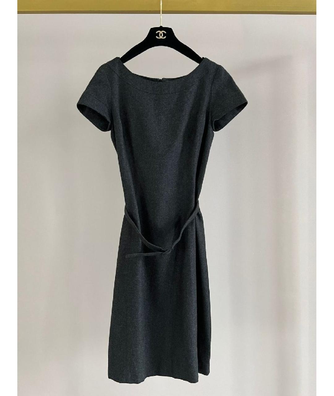 LORO PIANA Черное хлопковое повседневное платье, фото 10