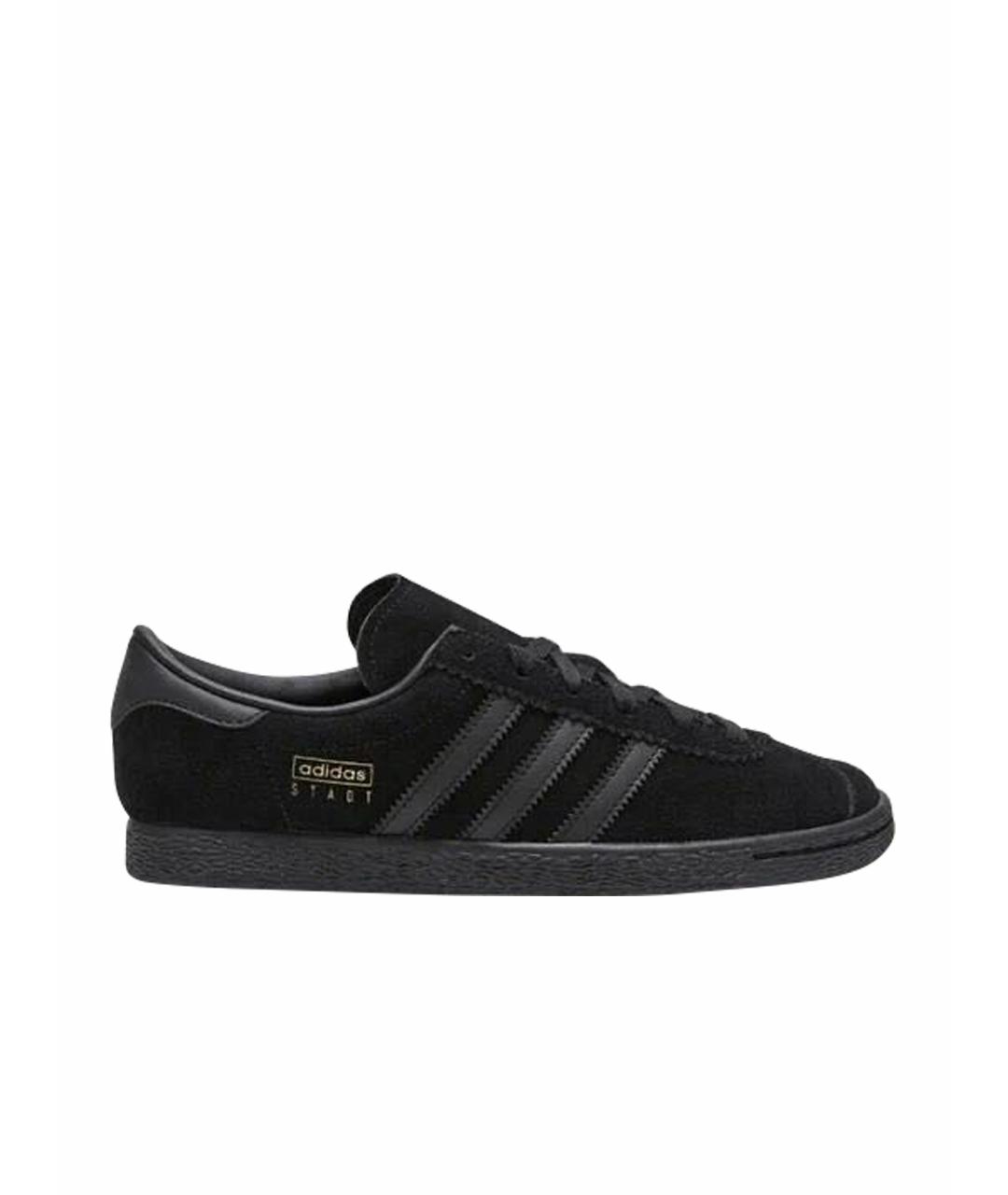 ADIDAS Черные замшевые низкие кроссовки / кеды, фото 1