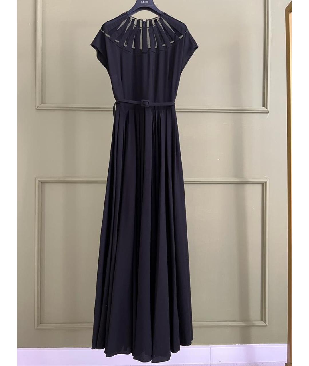 CHRISTIAN DIOR Черное шелковое вечернее платье, фото 9