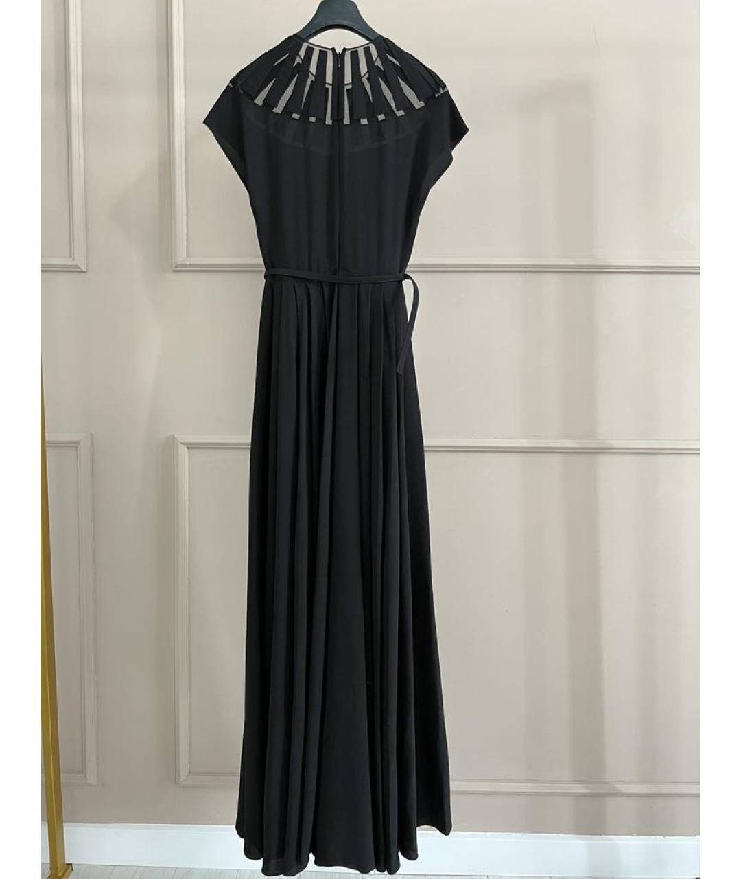 CHRISTIAN DIOR Черное шелковое вечернее платье, фото 2
