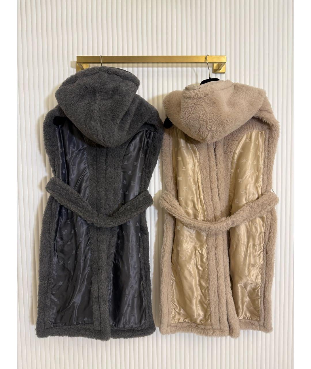 MAX MARA Коричневый шерстяной жилет, фото 8