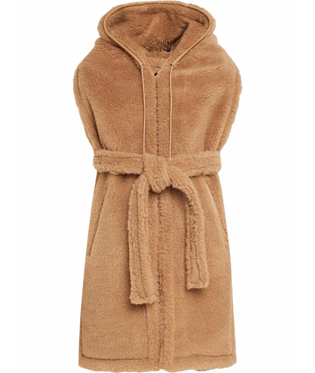 MAX MARA Коричневый шерстяной жилет, фото 1