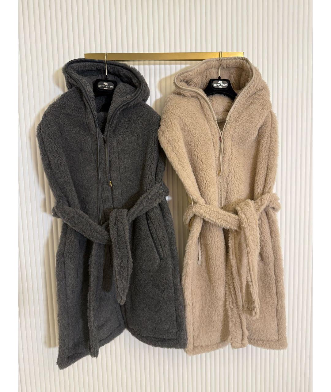 MAX MARA Коричневый шерстяной жилет, фото 7