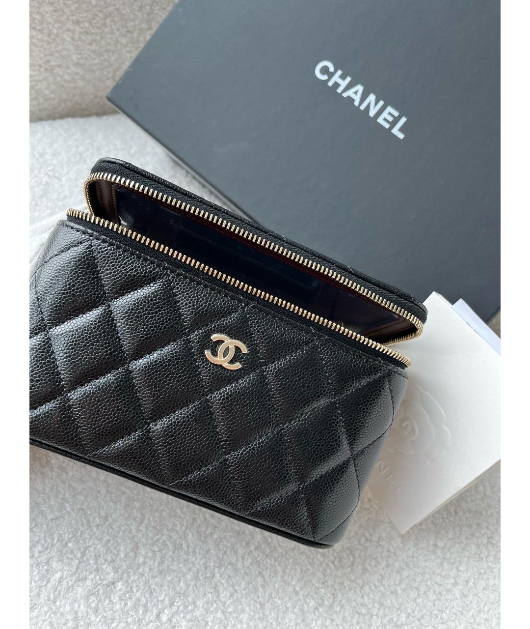 CHANEL Черная кожаная сумка через плечо, фото 8