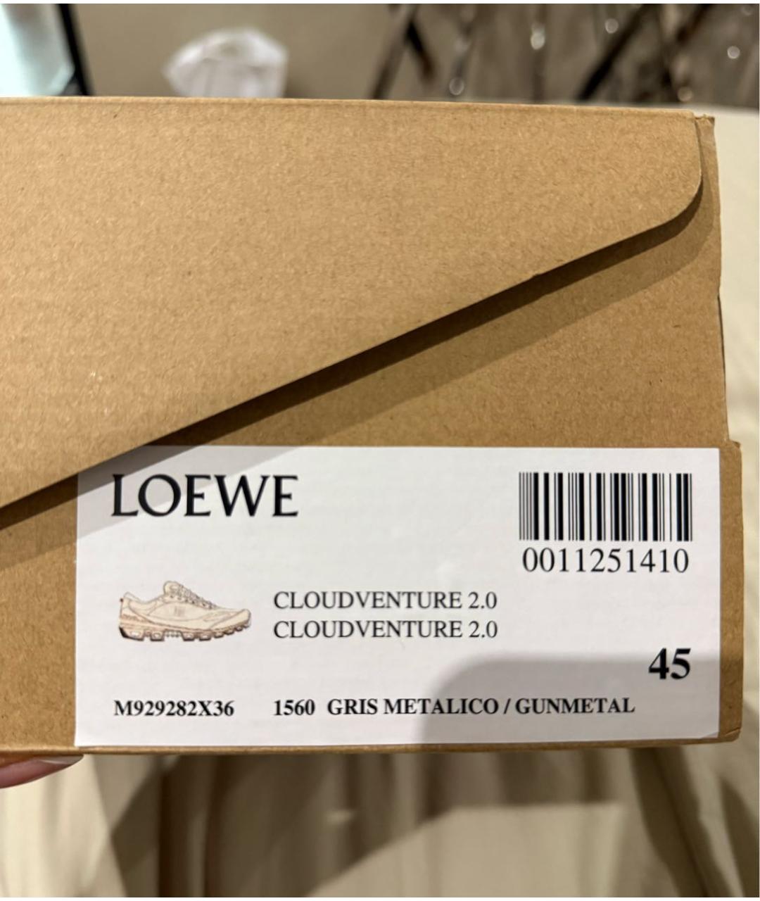 LOEWE Черные текстильные низкие кроссовки / кеды, фото 5