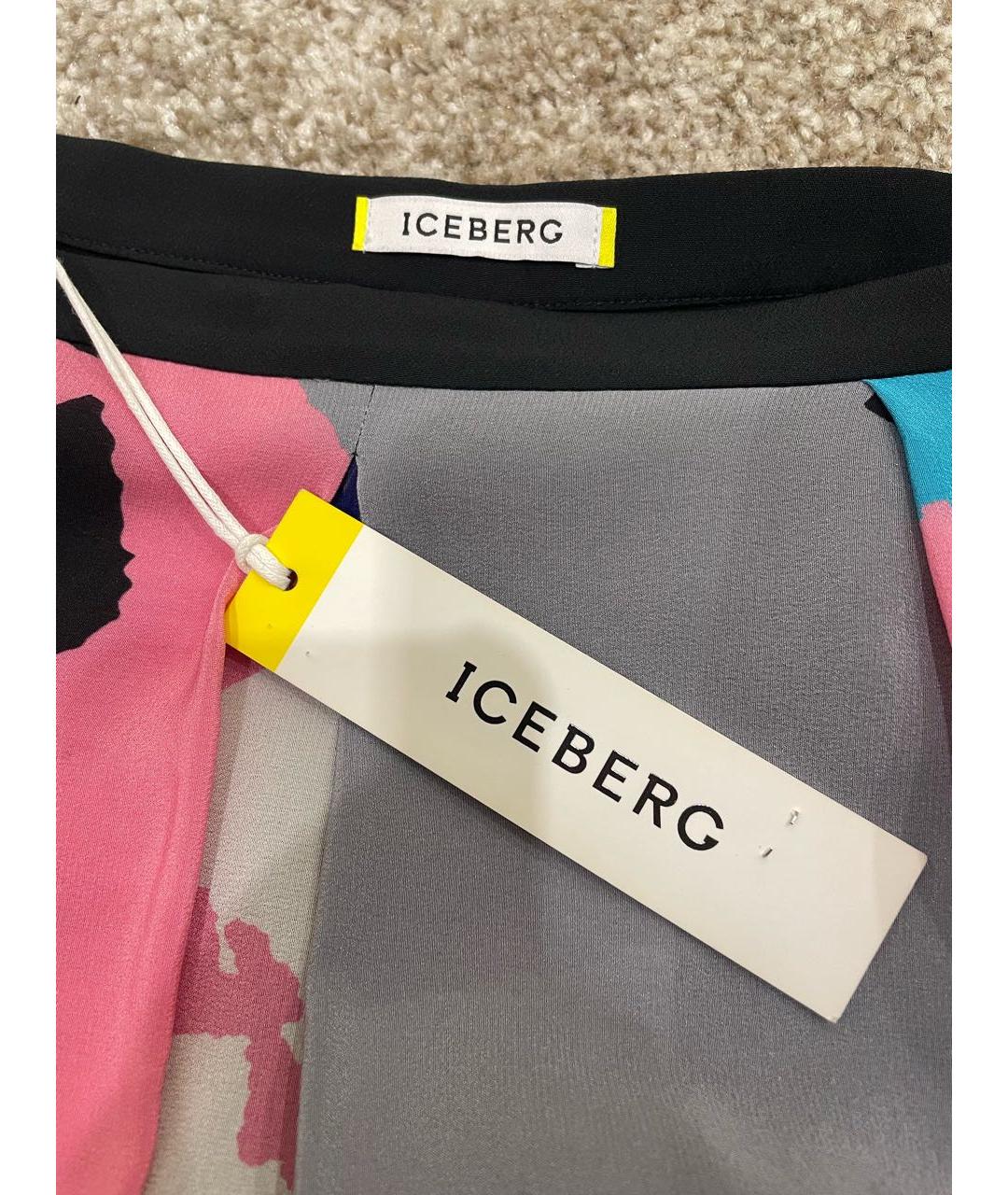 ICEBERG Мульти шелковая юбка мини, фото 3