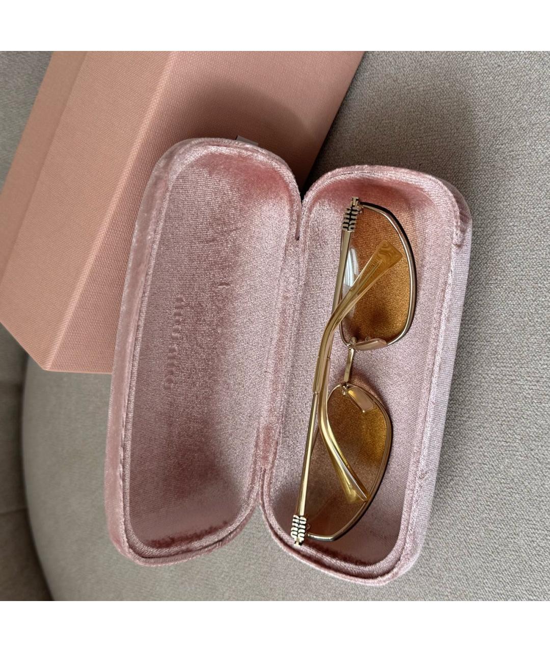 MIU MIU Металлические солнцезащитные очки, фото 3