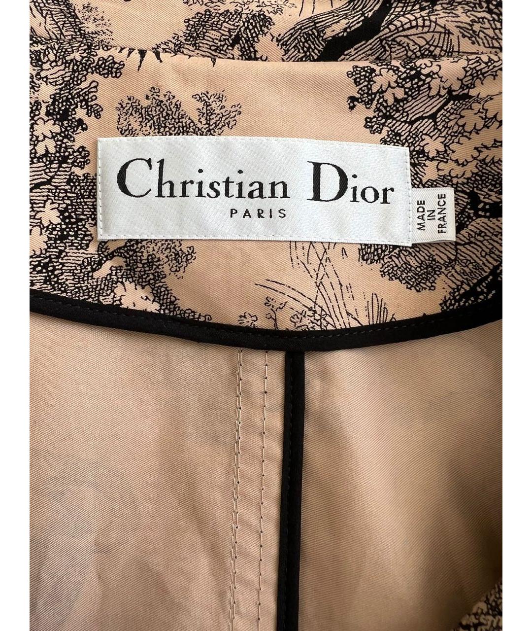 CHRISTIAN DIOR Хлопковый тренч/плащ, фото 3