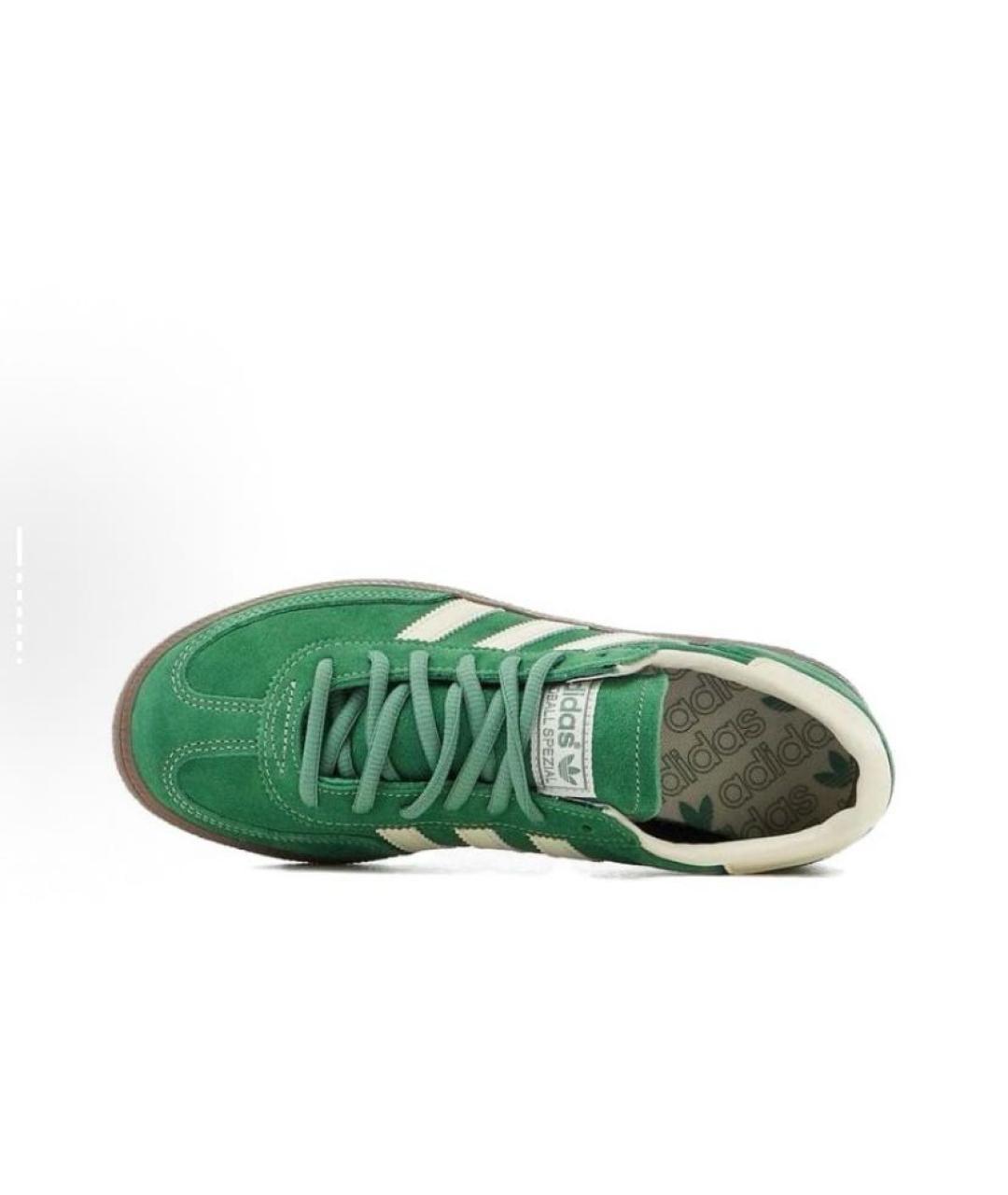 ADIDAS Зеленые замшевые низкие кроссовки / кеды, фото 4