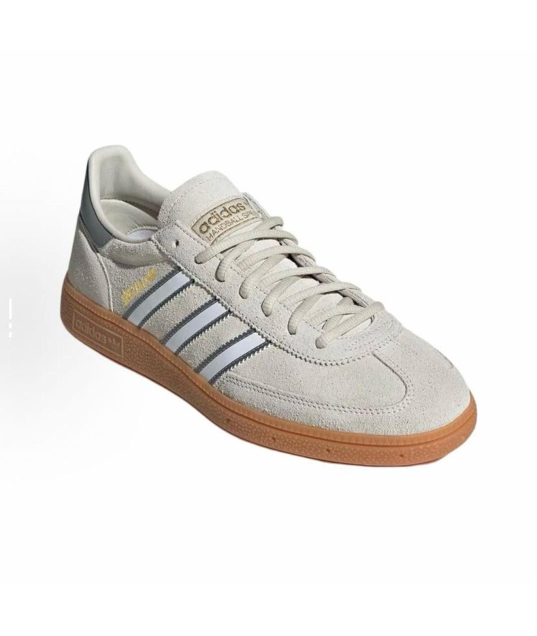 ADIDAS Бежевые замшевые низкие кроссовки / кеды, фото 4