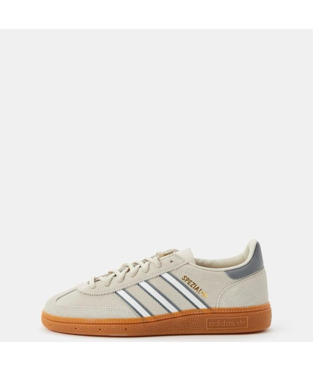 ADIDAS Бежевые замшевые низкие кроссовки / кеды, фото 2