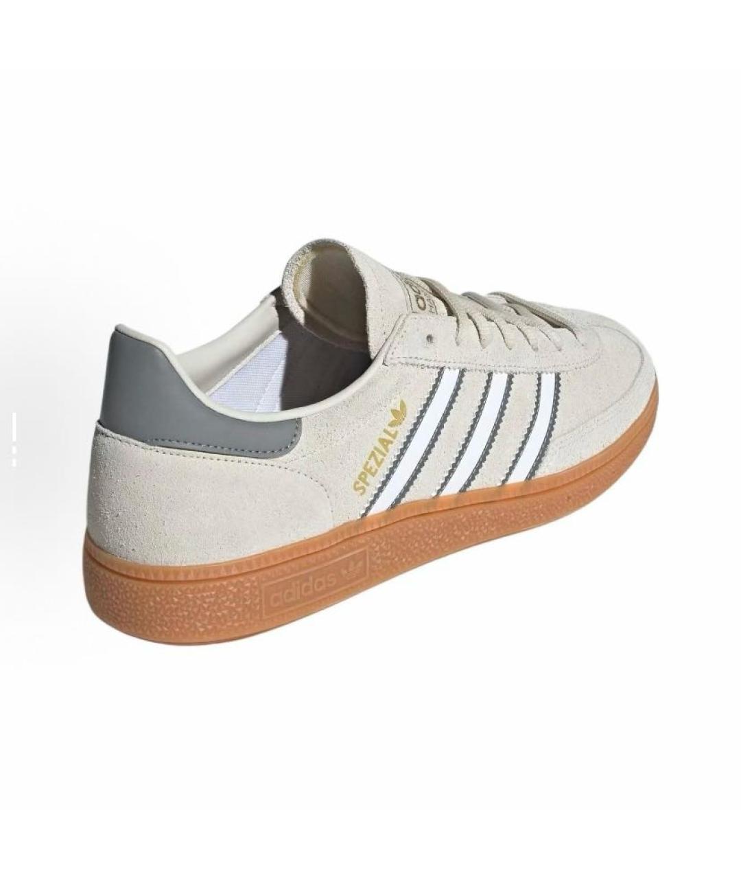 ADIDAS Бежевые замшевые низкие кроссовки / кеды, фото 5