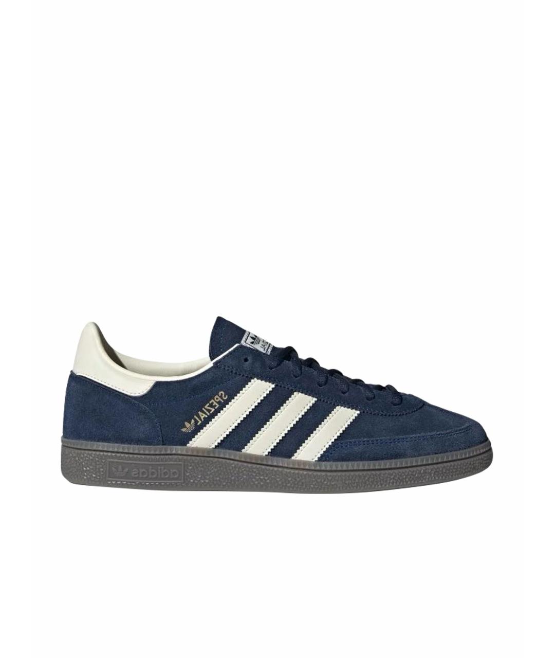 ADIDAS Темно-синие замшевые низкие кроссовки / кеды, фото 1
