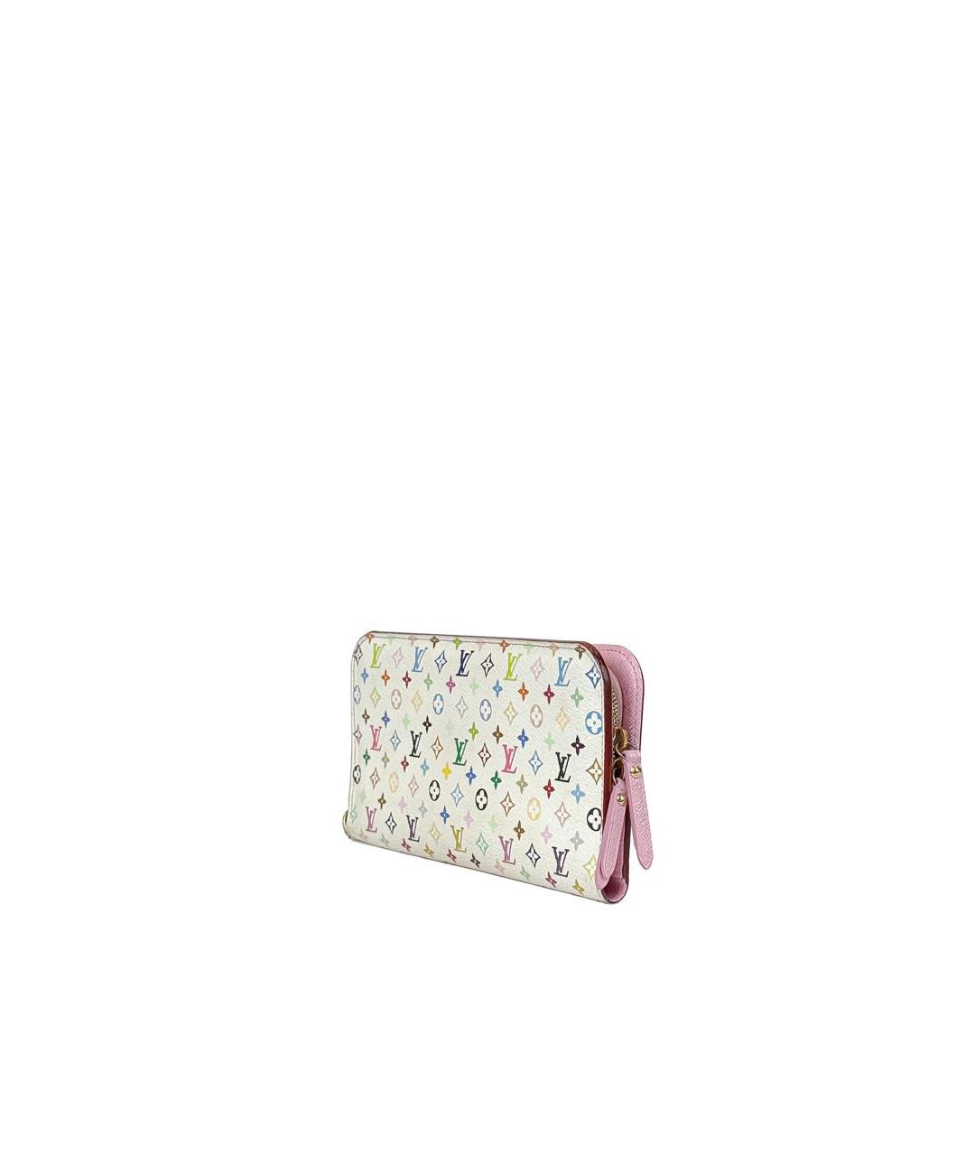 LOUIS VUITTON Белый кожаный кошелек, фото 2
