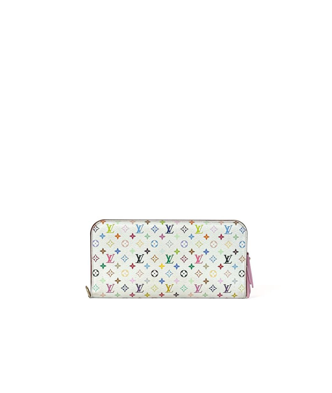 LOUIS VUITTON Белый кожаный кошелек, фото 8