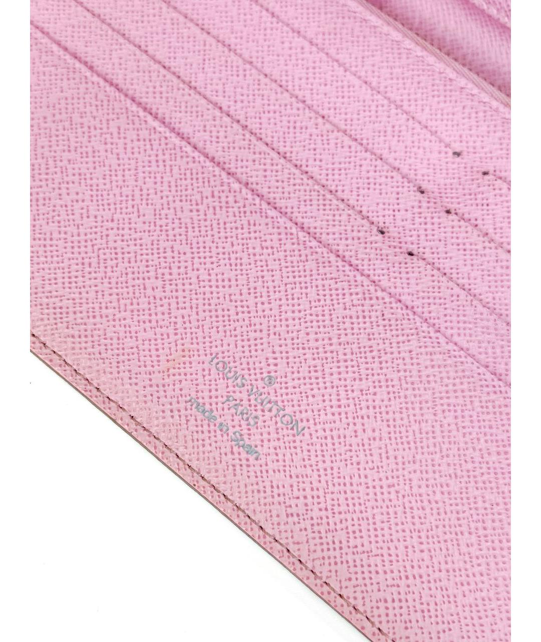 LOUIS VUITTON Белый кожаный кошелек, фото 6