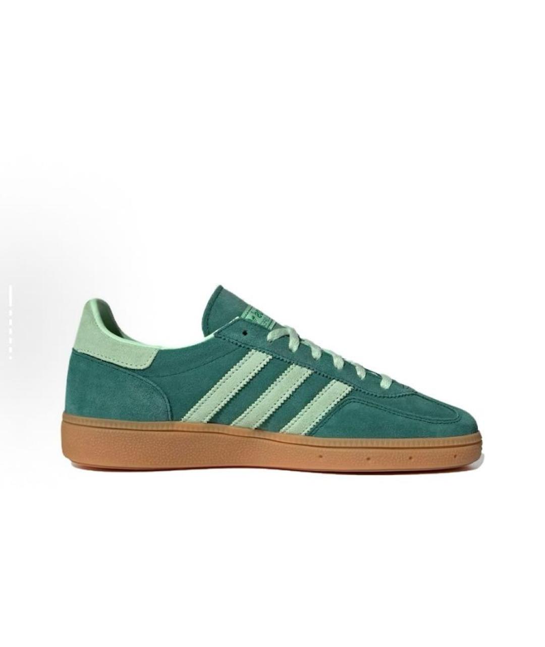 ADIDAS Зеленые замшевые низкие кроссовки / кеды, фото 3