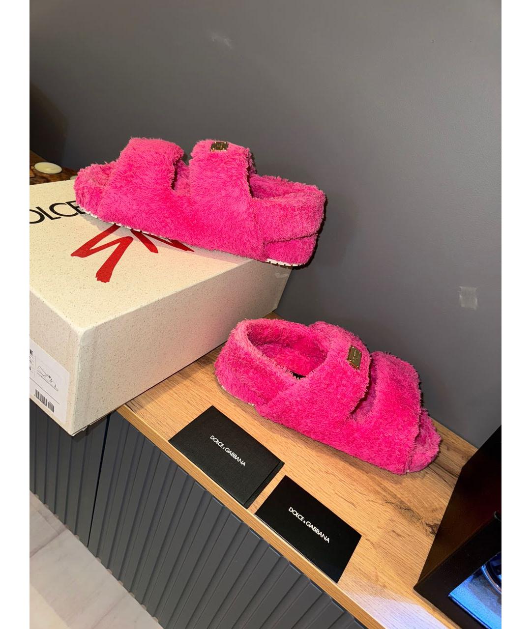 DOLCE&GABBANA Розовые сандалии, фото 3