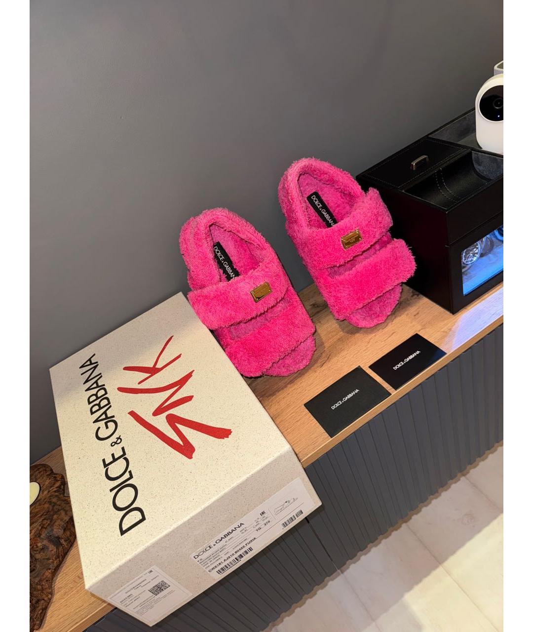 DOLCE&GABBANA Розовые сандалии, фото 4
