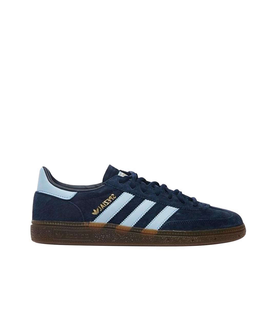 ADIDAS Темно-синие замшевые низкие кроссовки / кеды, фото 1