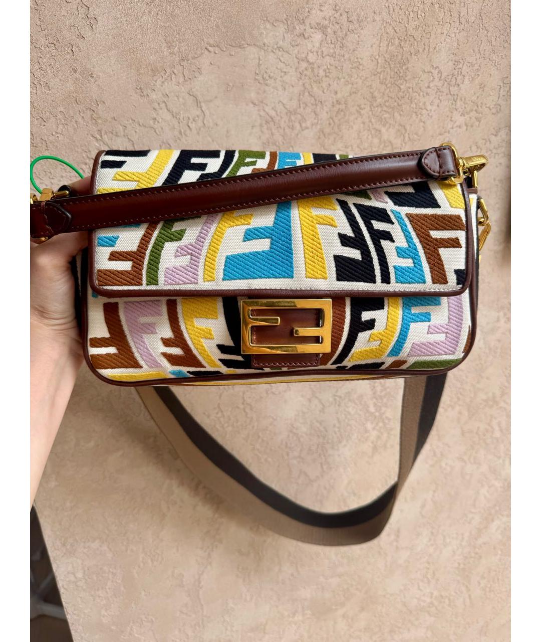 FENDI Мульти тканевая сумка через плечо, фото 9