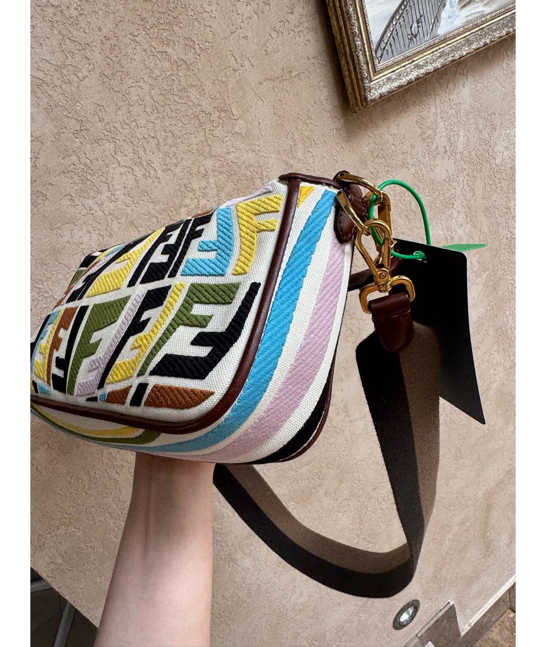 FENDI Мульти тканевая сумка через плечо, фото 5