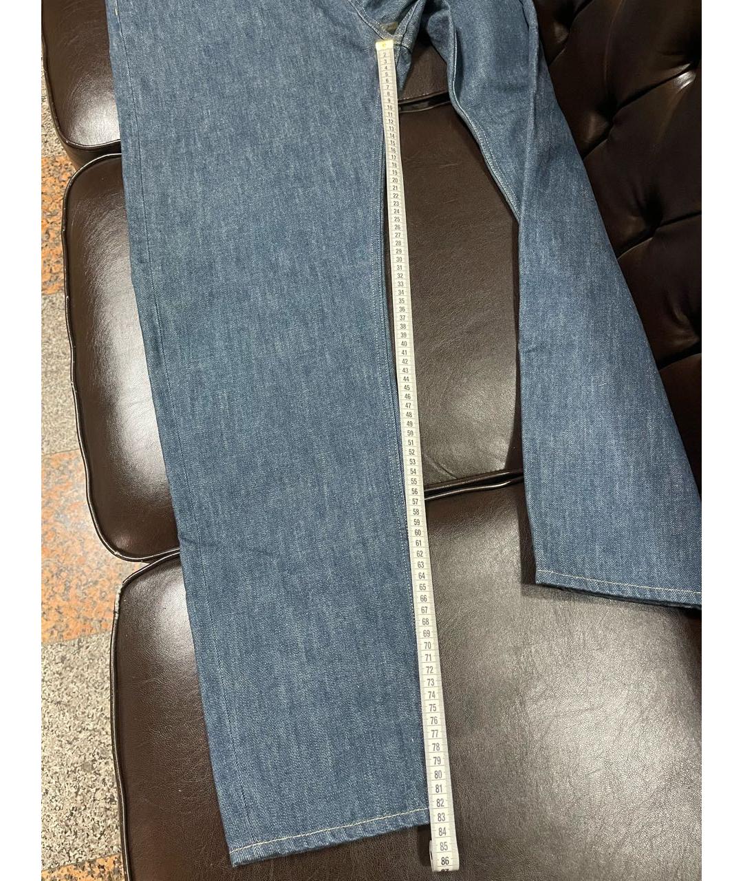 LORO PIANA Антрацитовые хлопковые прямые джинсы, фото 7