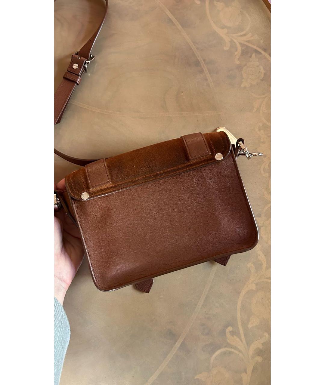 PROENZA SCHOULER Коричневая замшевая сумка через плечо, фото 2