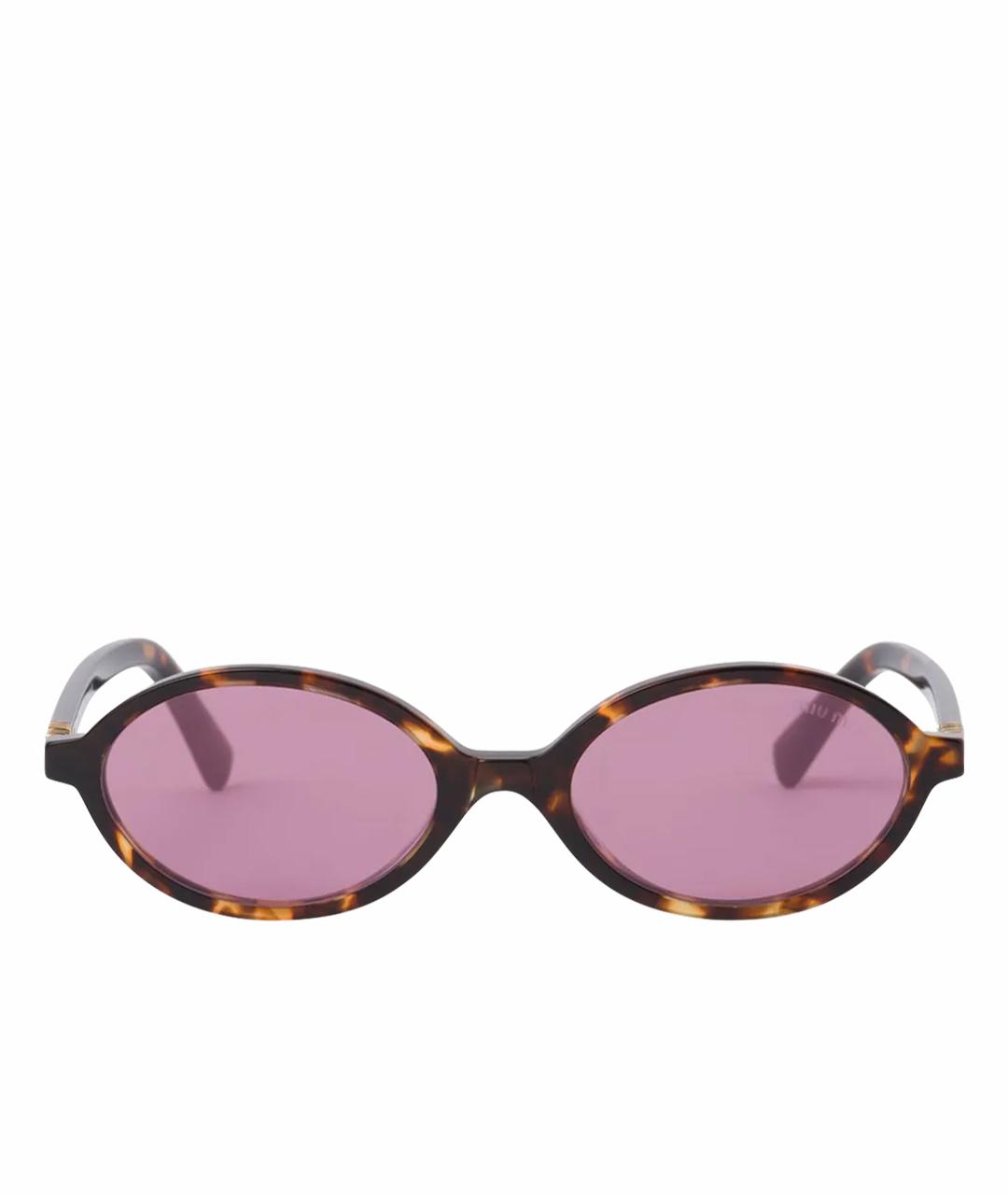 MIU MIU Коричневые солнцезащитные очки, фото 1