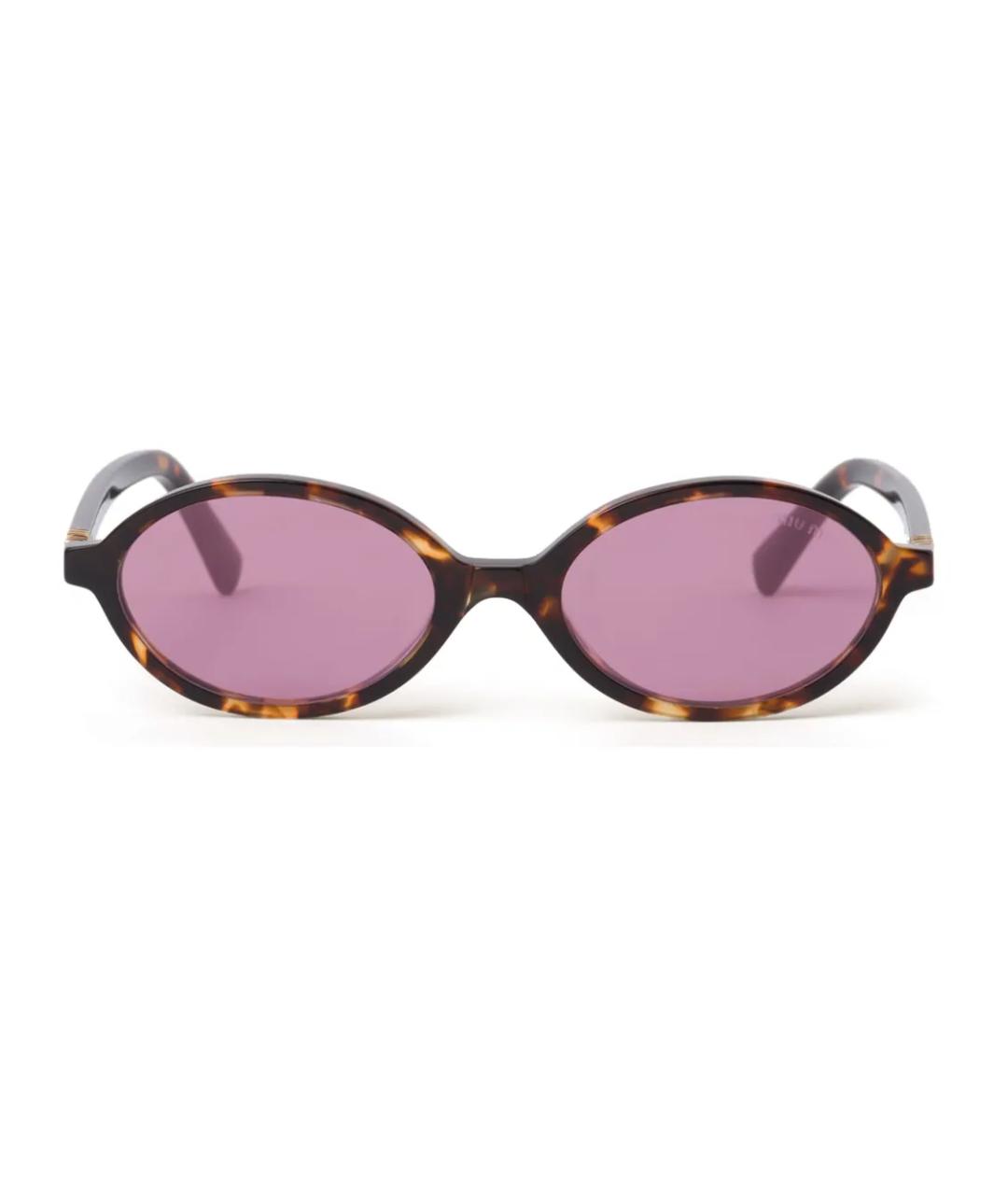MIU MIU Коричневые солнцезащитные очки, фото 8