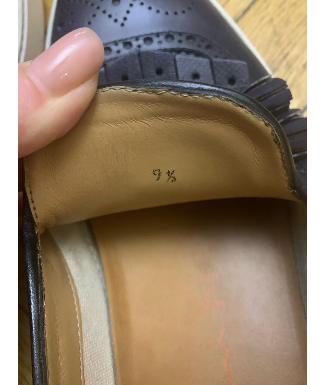SANTONI Темно-синие кожаные лоферы, фото 6