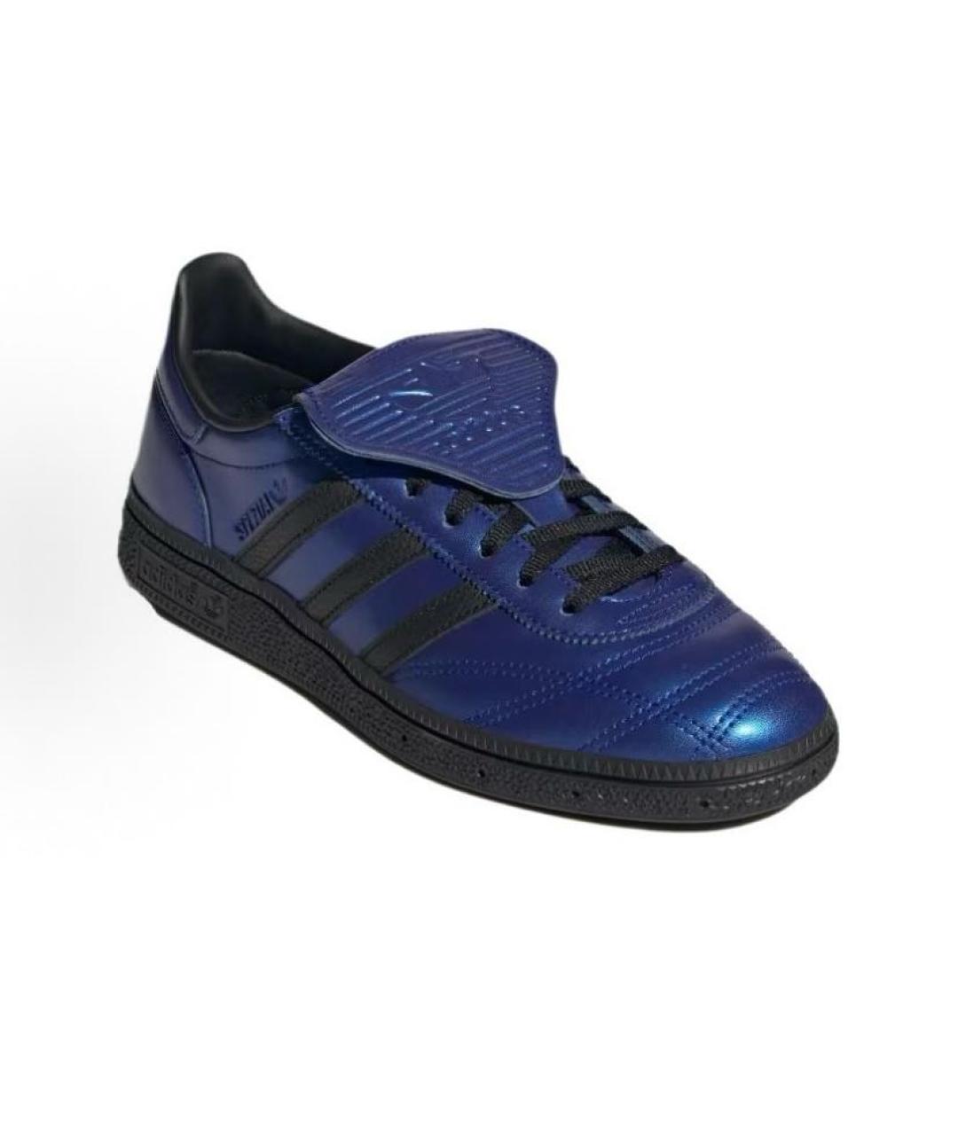 ADIDAS Темно-синие кожаные низкие кроссовки / кеды, фото 4