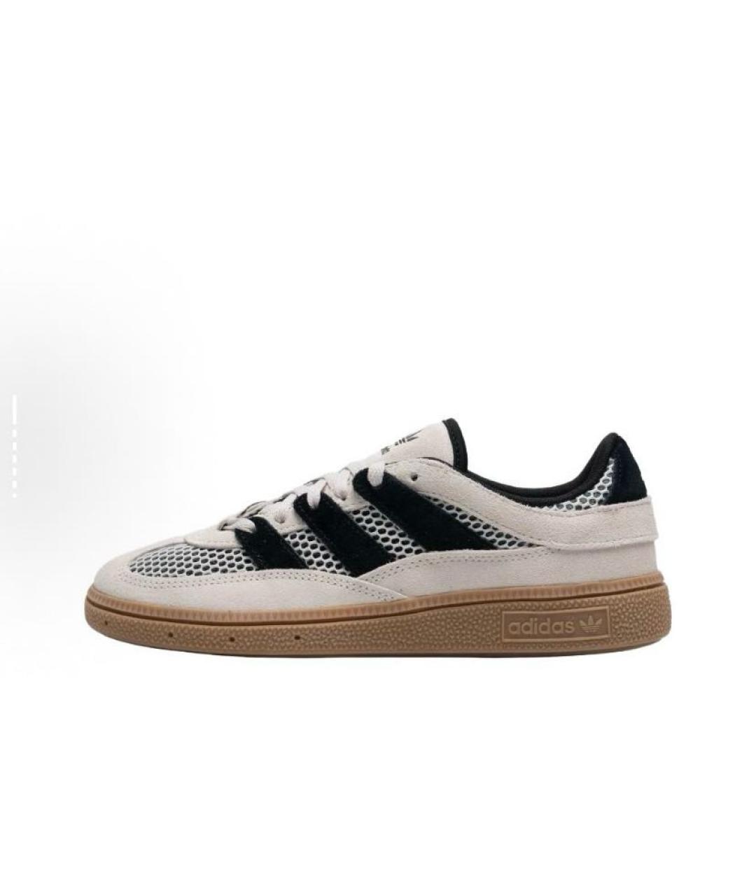 ADIDAS Бежевые замшевые низкие кроссовки / кеды, фото 3